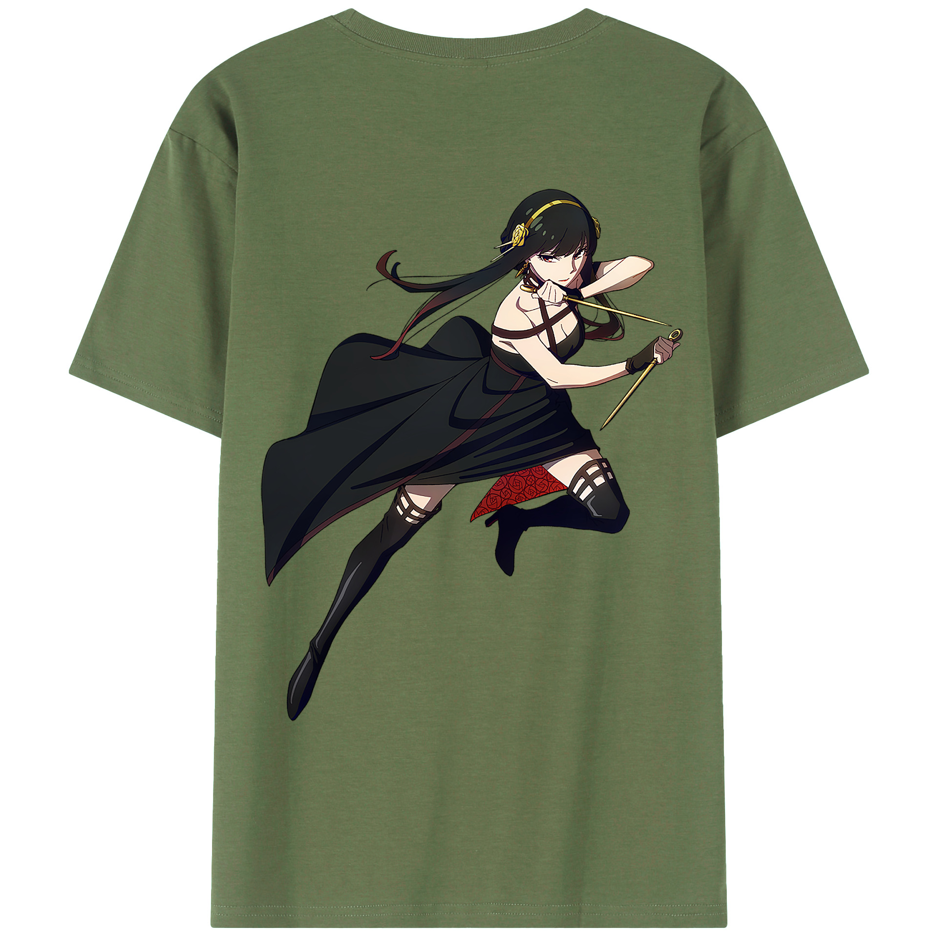 （画像用） SPY×FAMILY间谍家家酒 綿100％ メンズ半袖Tシャツ（バックプリント） 通気性
